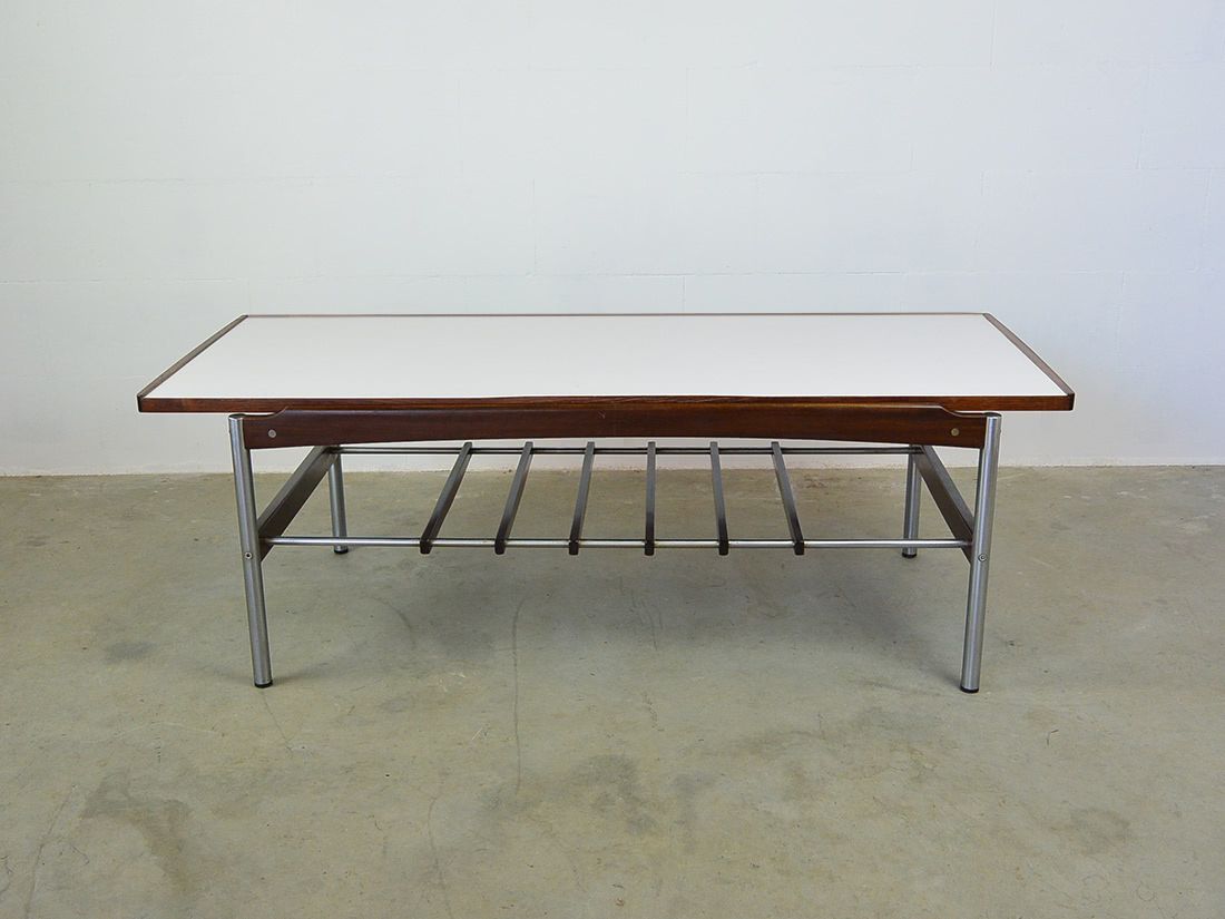 Rosewood Coffee Table with Reversible Top from TopForm, 1960s