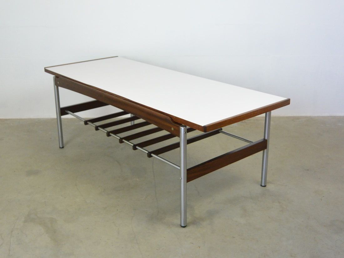 Rosewood Coffee Table with Reversible Top from TopForm, 1960s