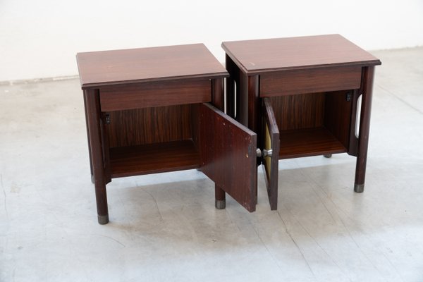 Rosewood Console Tables, 1970s, Set of 2-KNM-863155