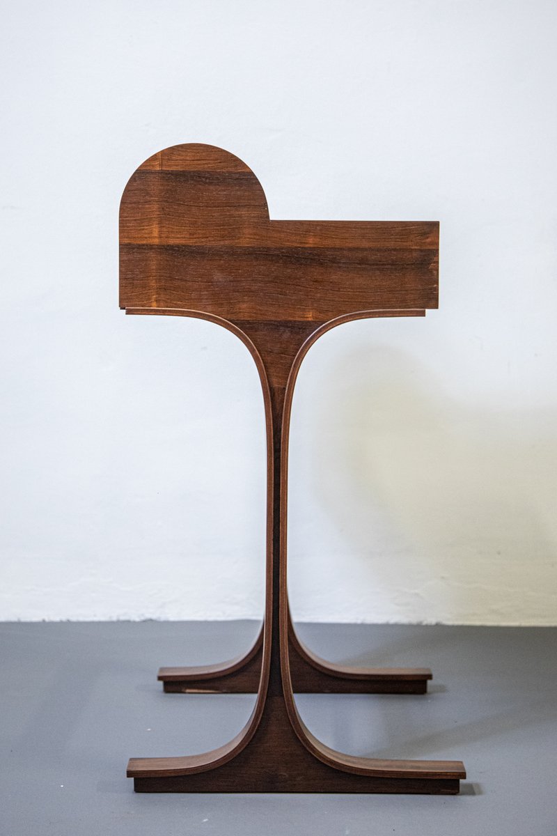 Rosewood Desk by Gianfranco Frattini for Bernini, 1960s