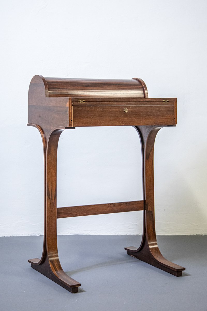 Rosewood Desk by Gianfranco Frattini for Bernini, 1960s