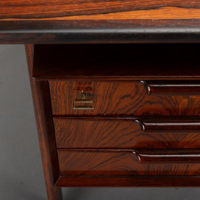 Rosewood Desk Model 75 attributed to Gunni Omann for Omann Jun Møbelfabrik, 1950s-GWD-2028614