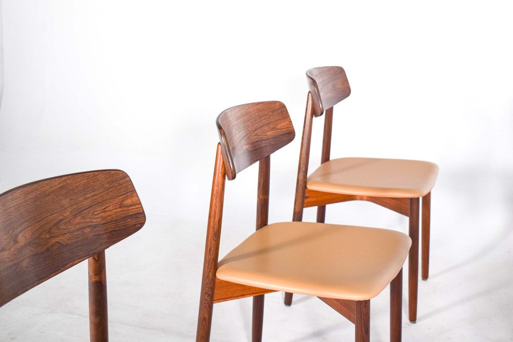 Rosewood Dining Chairs attributed to Harry Østergaard for Randers Møbelfabrik, 1960s, Set of 6