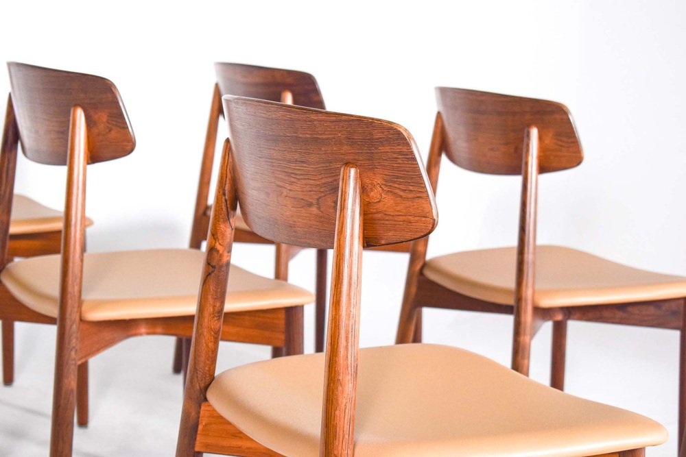 Rosewood Dining Chairs attributed to Harry Østergaard for Randers Møbelfabrik, 1960s, Set of 6-XWB-1813861