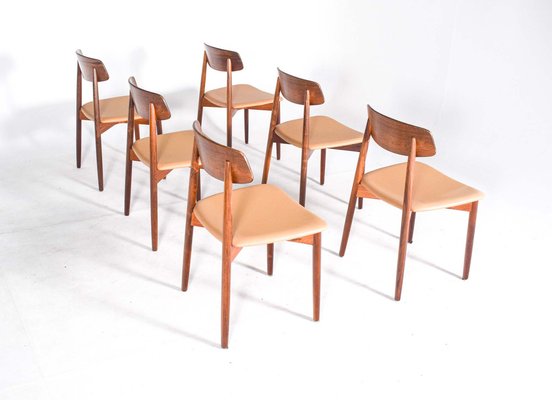 Rosewood Dining Chairs attributed to Harry Østergaard for Randers Møbelfabrik, 1960s, Set of 6-XWB-1813861