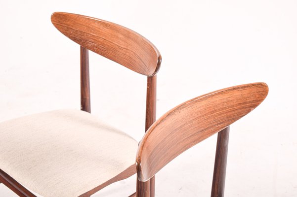 Rosewood Dining Chairs by E.W Bach for Møbelfabrik, 1960s, Set of 6-XWB-1028382