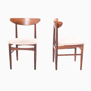 Rosewood Dining Chairs by E.W Bach for Møbelfabrik, 1960s, Set of 6-XWB-1028382