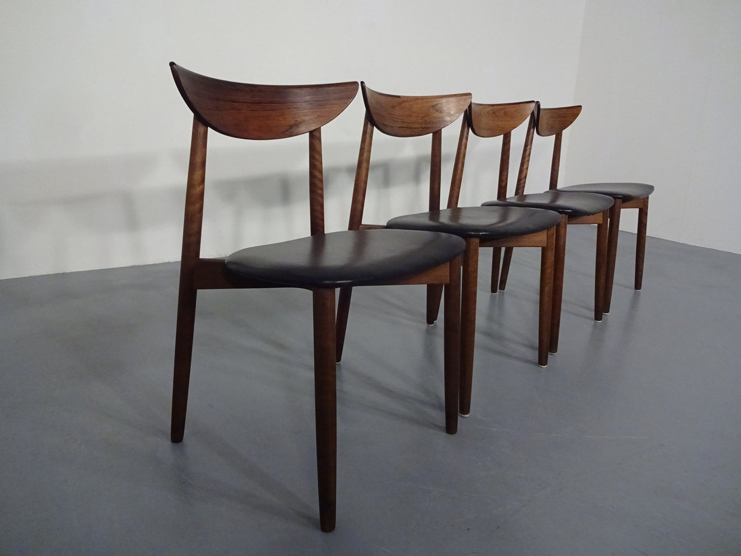 Rosewood Dining Chairs by Harry Østergaard for Randers Møbelfabrik, 1960s, Set of 4