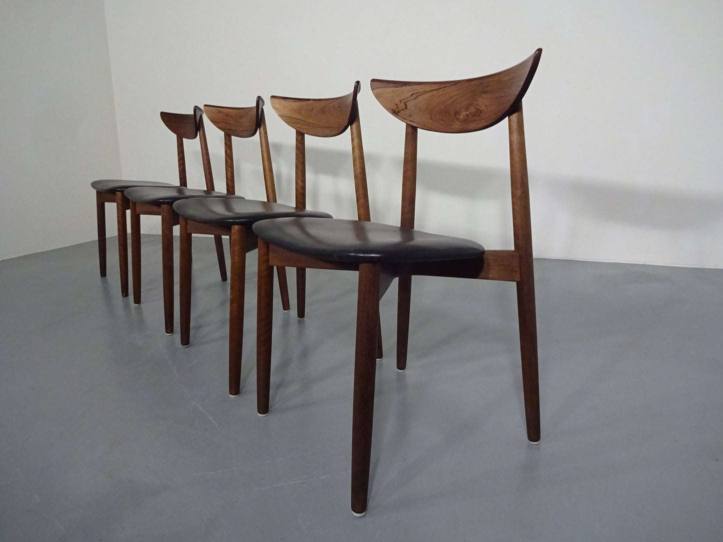 Rosewood Dining Chairs by Harry Østergaard for Randers Møbelfabrik, 1960s, Set of 4