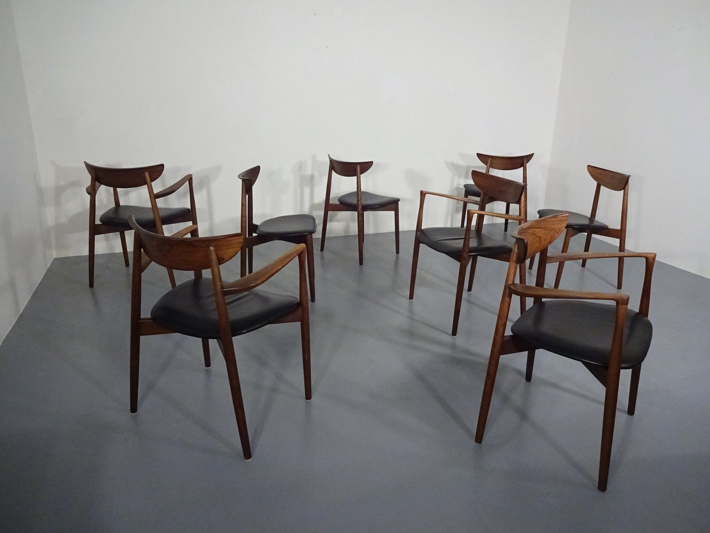 Rosewood Dining Chairs by Harry Østergaard for Randers Møbelfabrik, 1960s, Set of 4