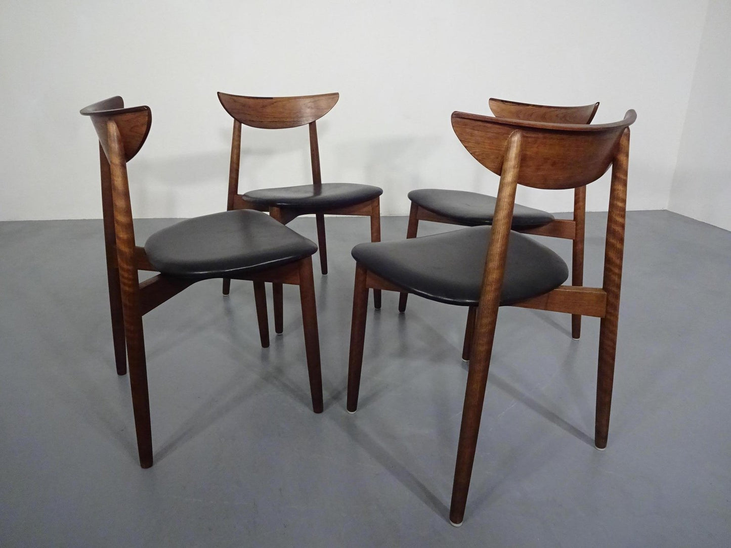 Rosewood Dining Chairs by Harry Østergaard for Randers Møbelfabrik, 1960s, Set of 4