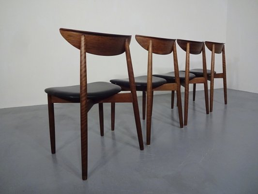 Rosewood Dining Chairs by Harry Østergaard for Randers Møbelfabrik, 1960s, Set of 4-RDW-604167