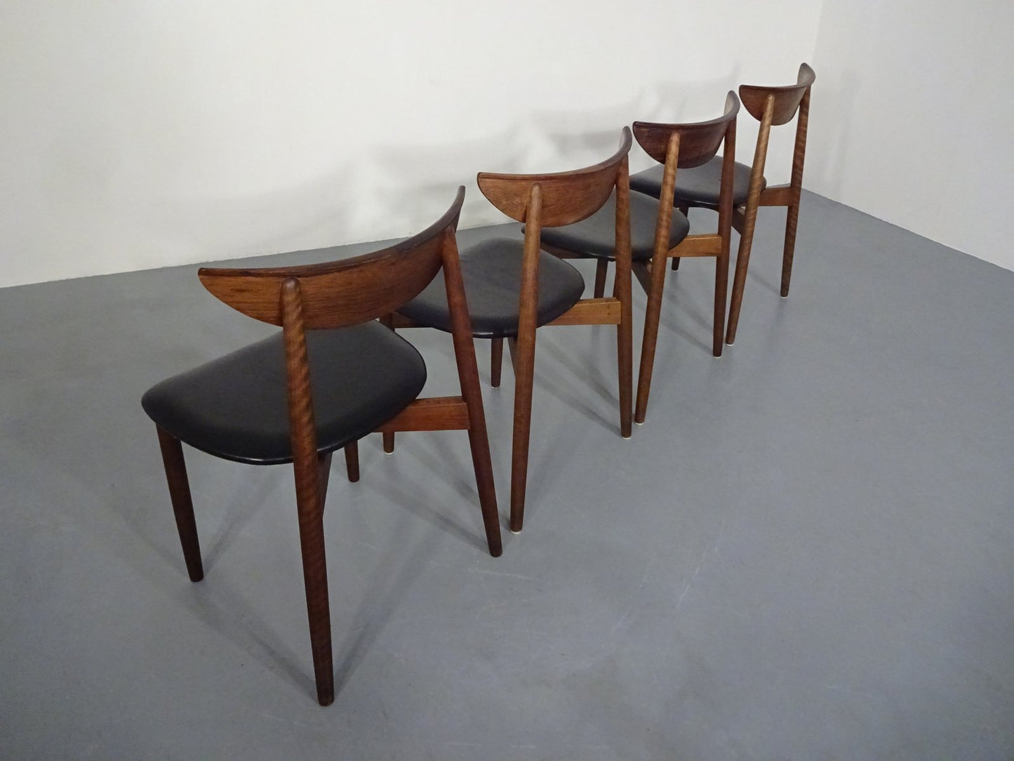 Rosewood Dining Chairs by Harry Østergaard for Randers Møbelfabrik, 1960s, Set of 4