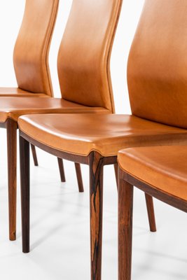 Rosewood Dining Chairs by Helge Vestergaard-Jensen for P. Jensen & Co., 1960s, Set of 8-SC-765675