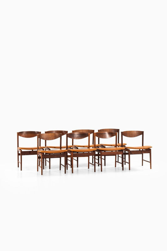 Rosewood Dining Chairs by Ib Kofod-Larsen for Seffle Möbelfabrik, Sweden, 1960s, Set of 8