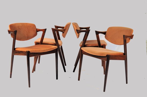 Rosewood Dining Chairs by Kai Kristiansen for Andersen Møbelfabrik, 1960s, Set of 6-VVO-1974042