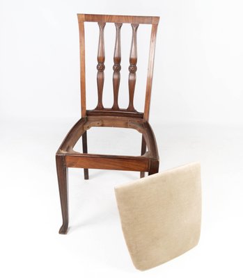 Rosewood Dining Room Chairs, 1920s, Set of 4-UY-999232