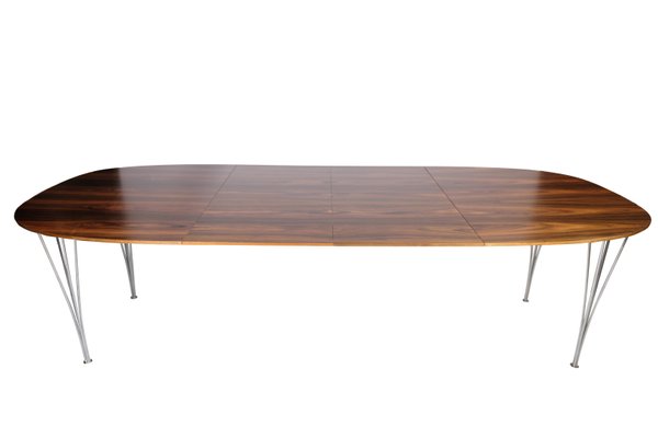 Rosewood Dining Table attributed to Piet Hein & Bruno Mathsson for Fritz Hansen, 1960s-UY-1425728