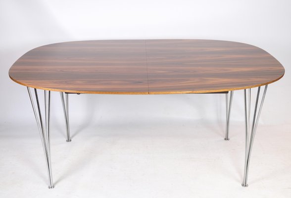 Rosewood Dining Table attributed to Piet Hein & Bruno Mathsson for Fritz Hansen, 1960s-UY-1425728