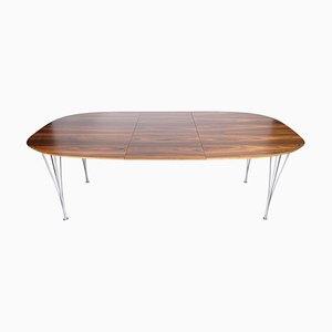 Rosewood Dining Table attributed to Piet Hein & Bruno Mathsson for Fritz Hansen, 1960s-UY-1425728