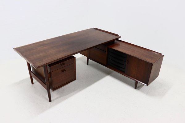 Rosewood Executive Desk Model 209 by Arne Vodder for Sibast, 1955-VV-1805333