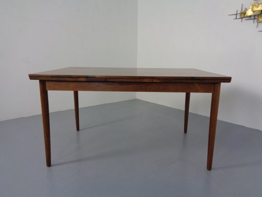 Rosewood Extendable Dining Table, Denmark, 1960s-RDW-1110096