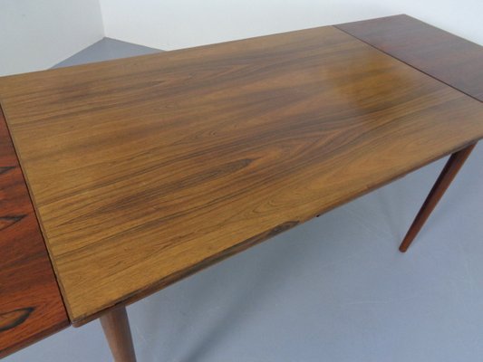 Rosewood Extendable Dining Table, Denmark, 1960s-RDW-1110096