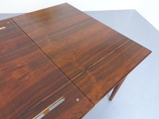 Rosewood Extendable Dining Table, Denmark, 1960s-RDW-1110096