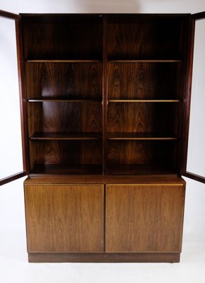 Rosewood Glass Display Case from Omann Jun, 1960-UY-1441648