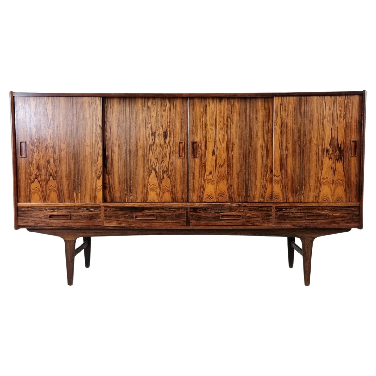 Rosewood Highboard by Borge Seindal for P. Westergaard Mobelfabrik, 1960s