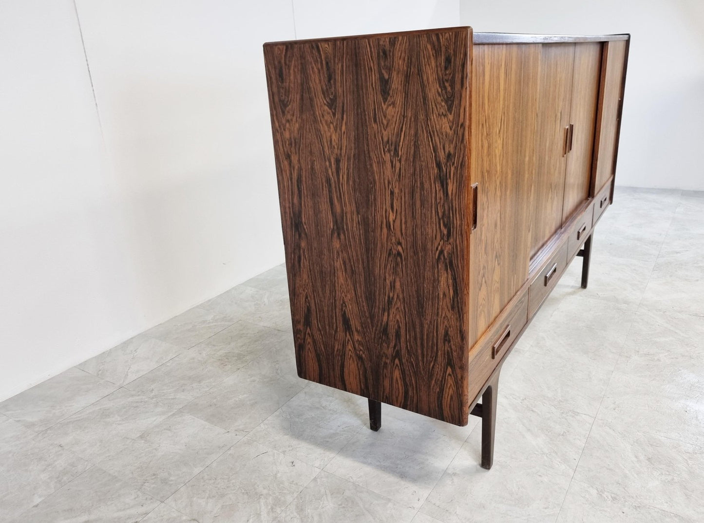 Rosewood Highboard by Borge Seindal for P. Westergaard Mobelfabrik, 1960s