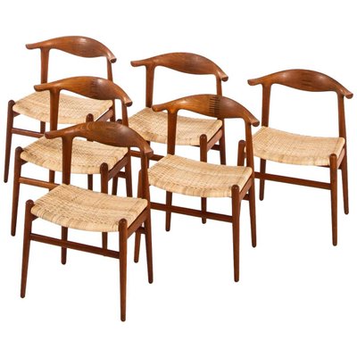 Rosewood JH-505 Dining Chairs by Hans J. Wegner for Johannes Hansen, Denmark, 1952, Set of 6-SC-753382