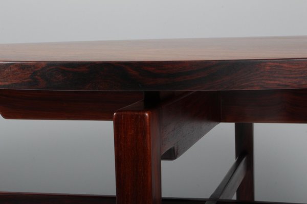 Rosewood Lounge Table, Denmark, 1960s-HJB-1360506