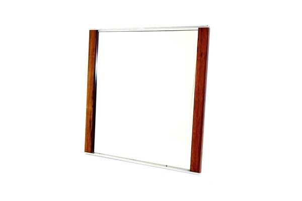 Rosewood & Metal Mirror, Sweden, 1960-GEK-1216074