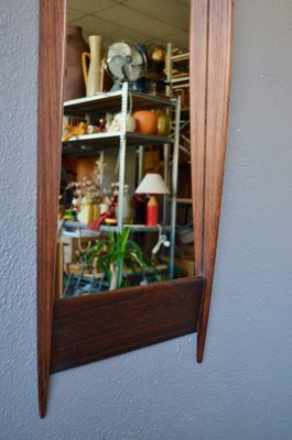 Rosewood Mirror from Glas & Trä Hovmantorp, 1950s-AIU-807306