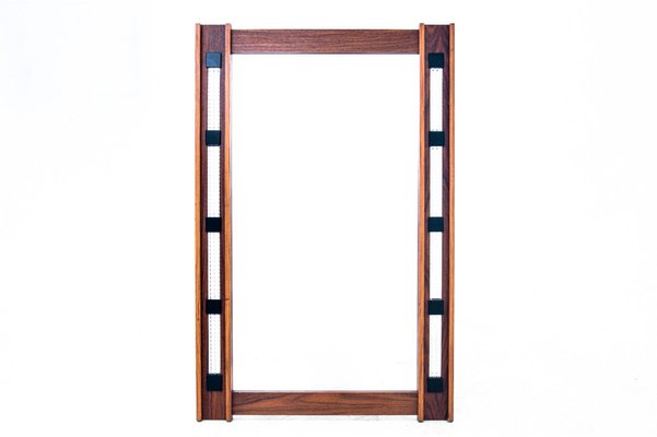 Rosewood Mirror with Commode, 1960s, Set of 2-BXB-982552