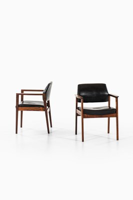 Rosewood Model 358 Armchairs by Knud Færch for Slagelse Møbelværk, Denmark, 1958, Set of 6-SC-765695