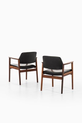 Rosewood Model 358 Armchairs by Knud Færch for Slagelse Møbelværk, Denmark, 1958, Set of 6-SC-765695