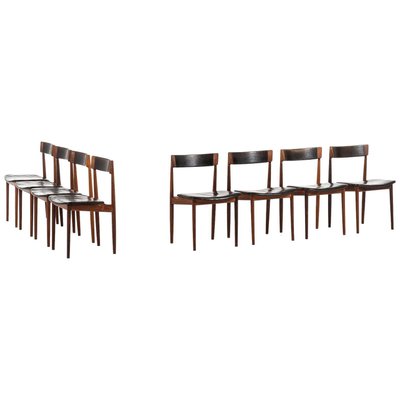 Rosewood Model 39 Dining Chairs by Henry Rosengren Hansen for Brande Møbelfabrik, 1960s, Set of 8-SC-743777