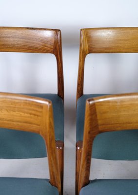 Rosewood Model 77 Dining Chairs by Niels O. Møller, 1960, Set of 6-UY-1441652