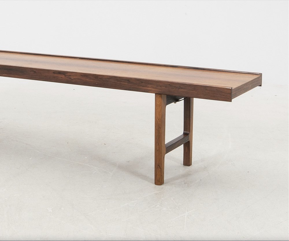 Rosewood Model Krobo Bench by Torbjørn Afdal for Bruksbo, Norway, 1960s