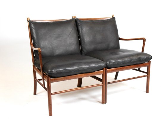 Rosewood Model OW149-2 Colonial 2-Seat Sofa by Ole Wanscher for P. Jeppesens Møbelfabrik, 1960s-UY-622997