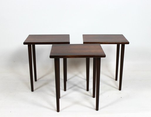 Rosewood Nesting Tables by Kurt Østervig for Jason Møbler, 1960s-UY-621160