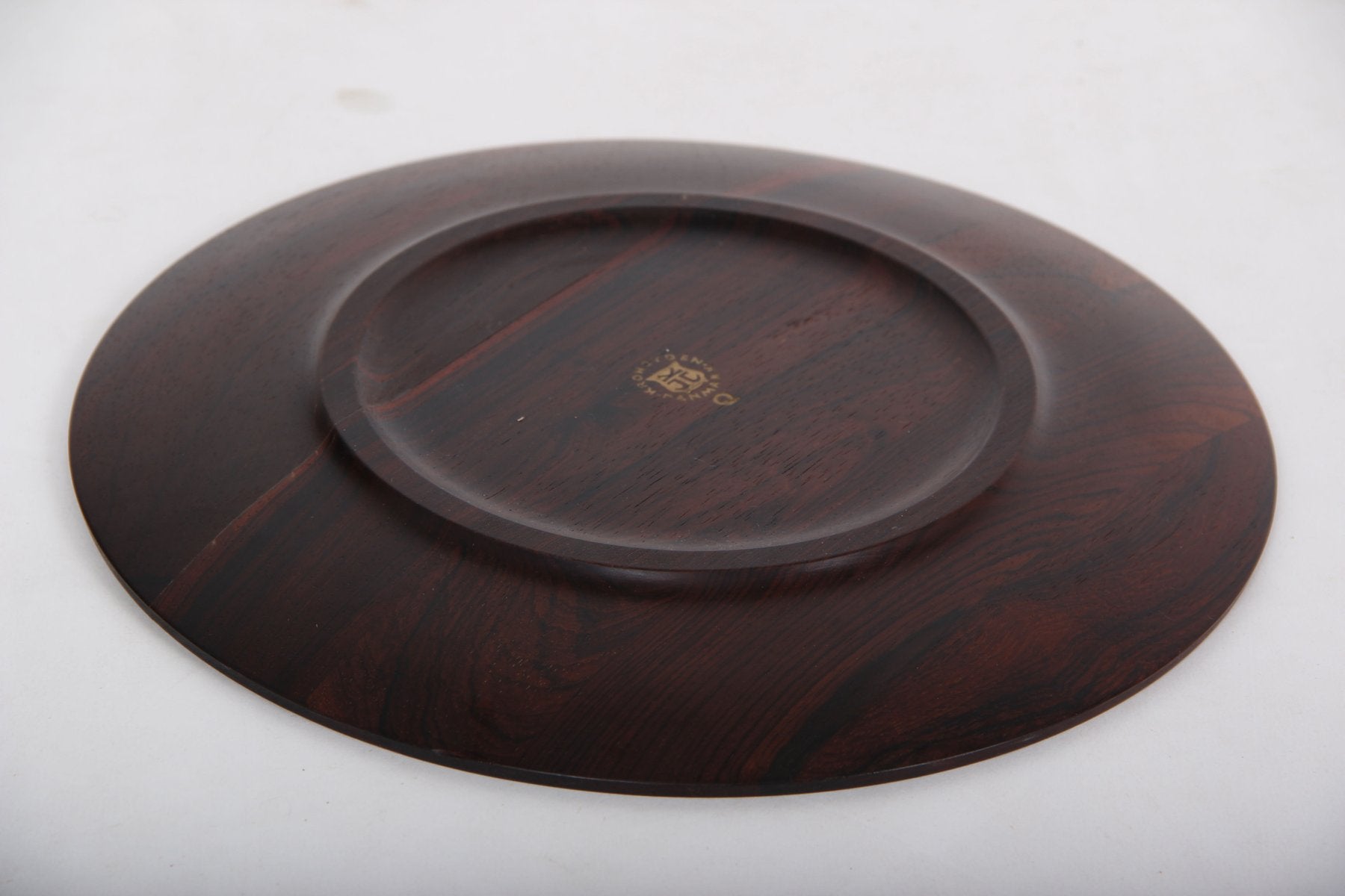 Rosewood Plates by Jens H. Quistgaard for The Crown Journey of Denmark, Set of 12