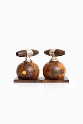 Rosewood Salt & Pepper Mills by Richard Nissen, 1950s, Set of 2-SC-776120