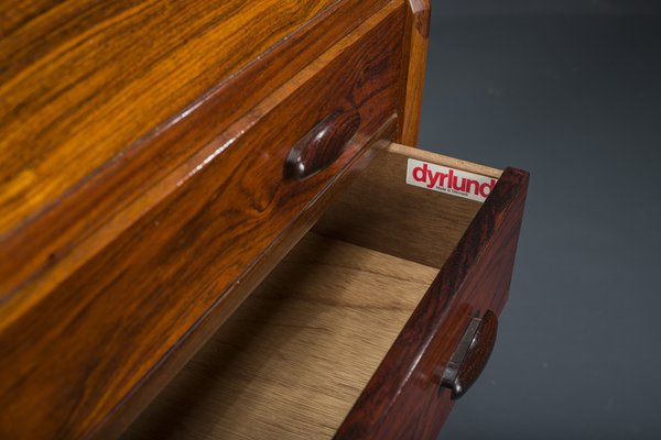 Rosewood Secretaire with Display Case from Dyrlund, 1960s-ZZH-1732020