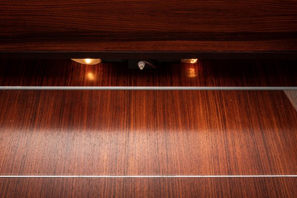 Rosewood Secretaire with Display Case from Dyrlund, 1960s-ZZH-685357