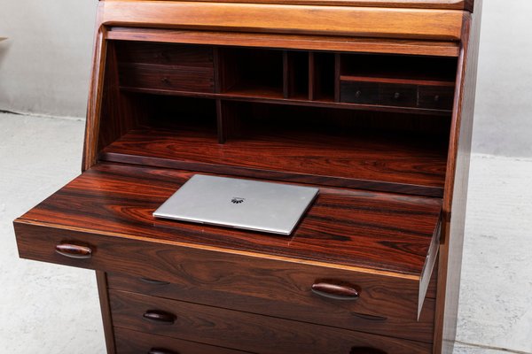 Rosewood Secretaire with Display Case from Dyrlund, 1960s-ZZH-685357