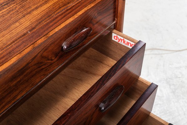 Rosewood Secretaire with Display Case from Dyrlund, 1960s-ZZH-685357