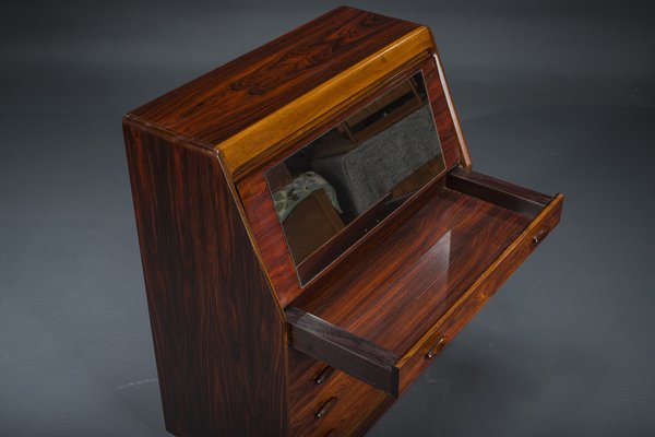 Rosewood Secretaire with Display Case from Dyrlund, 1960s-ZZH-1732020